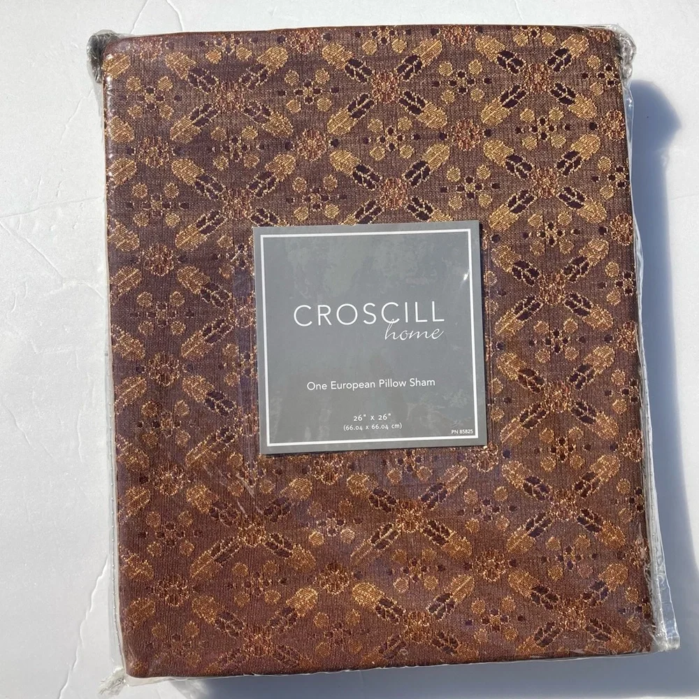 Croscill Home Galleria Euro Sham 26” x 26” Square European Pillow Sham One New